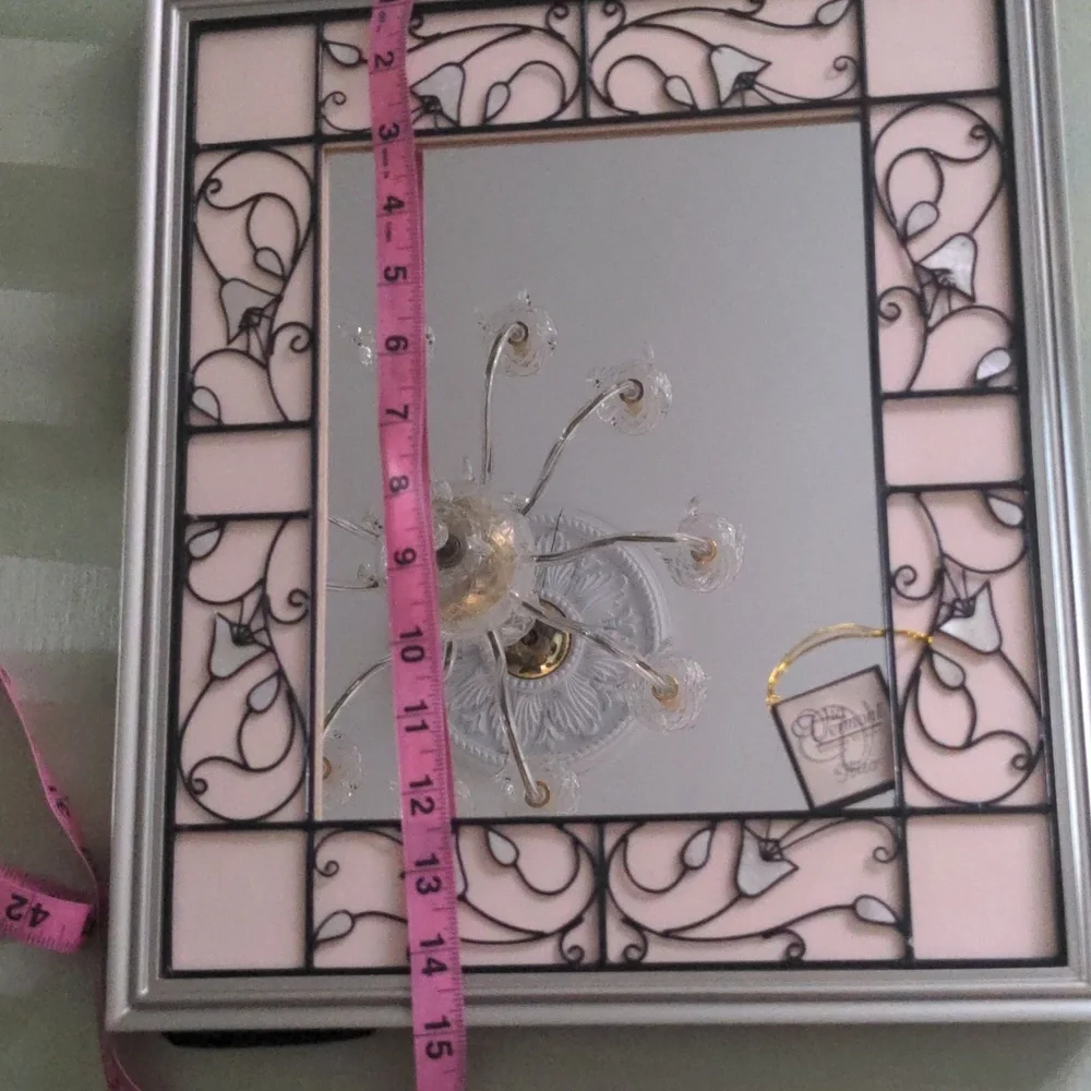 New Via Vermont Ibiza Picture Frame And/Or Mirror, New, Pearlized Metal Work